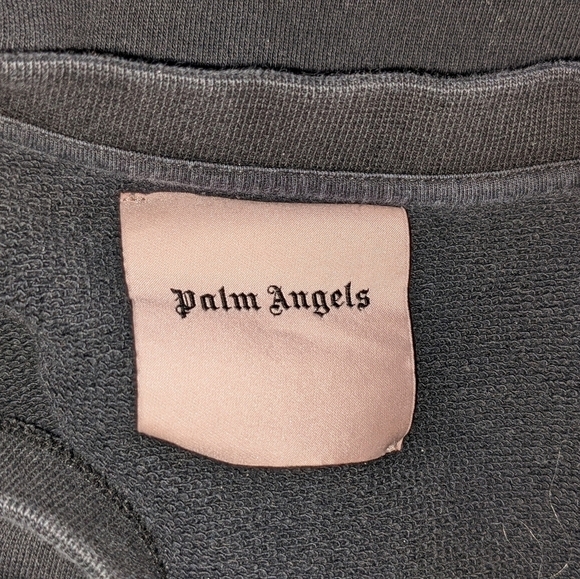 Palm Angels Black Crewneck Vintage Sweatshirt - Picture 3 of 5